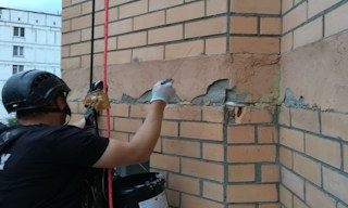Обследование фасада здания в Каменске-Шахтинском в октябре